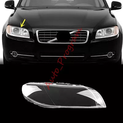 Right Side Headlight Clear Lens Replace Cover + Sealant For Volvo S80 2009-2015 • $108.10