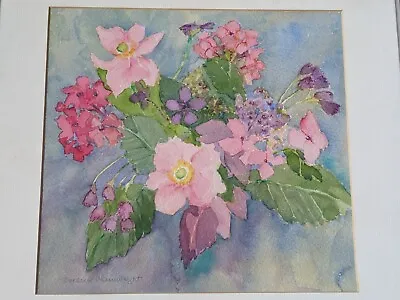 Original Watercolour Painting Signed By Doreen Wainwright Floral Still Life • £69.99