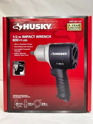 HUSKY 800 Ft./lbs. 1/2 In. Impact Wrench NEW • $99.99