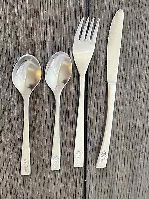 Vintage THAI AIRWAYS Stainless Steel Flatware Lot Of 4 • $30