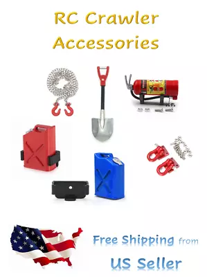 1/10 Scale RC Crawler Truck Accessories - Gas Can Shovel Extinguisher SHIPS FREE • $8.97