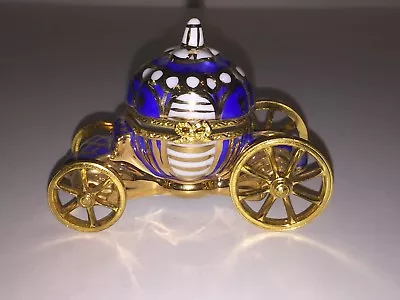 Vintage Genuine Limoges Peint Main Small Trinket Box Cinderella Carriage • $299.99