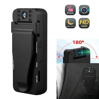 $30.99 • Buy 150° 1080P HD Video DVR IR Night Cam 12-hour Camcorder Mini Body Police Camera
