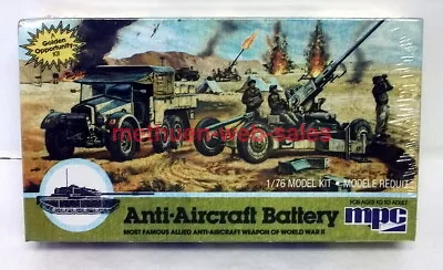 MPC~6209~1/76~Anti-Aircraft Battery~Allied Gun W/Truck~WW2~Vintage Kit~Sealed • $16