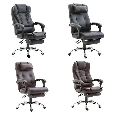 Office Chair Computer Gaming Racing Swivel Chair PU Leather High Back 2 Colors • £123.99