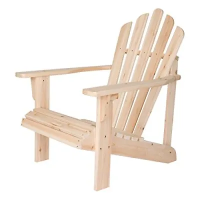 $131.01 • Buy  4611N Westport Wooden Outdoor Patio Adirondack Chair Natural