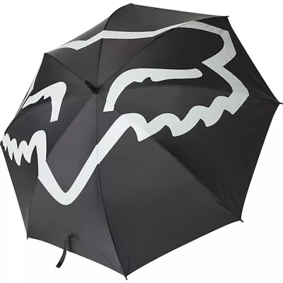 Fox Racing Black Track Umbrella Ergonomic Handle Foldable Offroad MotoX Gear • $41.95