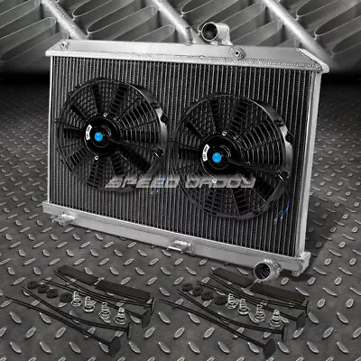 2-row Aluminum Radiator+2x 12 Fan Black For 04-08 Mazda Rx-8/rx8 Se3p 13b-msp • $124.98