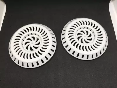 £2.69 • Buy LARGE DRAIN STRAINER White  Shower Hair Catcher Hair Trap Dia. 8cm Pack Of 2