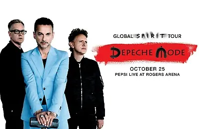 DEPECHE MODE  GLOBAL SPIRIT TOUR  2017 VANCOUVER CONCERT POSTER- Synth-pop Music • $29.49