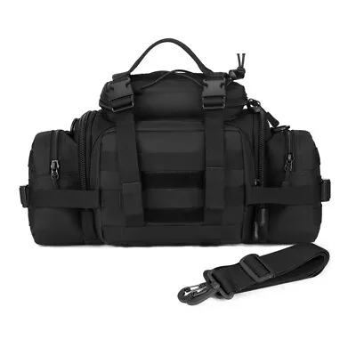 Men Military Tactical Waist Bag Large Molle Fanny Pack Crossbody Shoulder Bag • £18.99