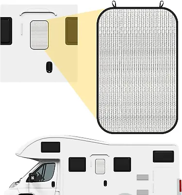 RV Window Shade - 16X25 Sun Shield Solar Entry Door Window Cover For Trailer Cam • $14.61