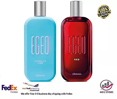 O Boticario Egeo Red Or Vanilla Vibe Women Cologne - 90 Ml • $65.90