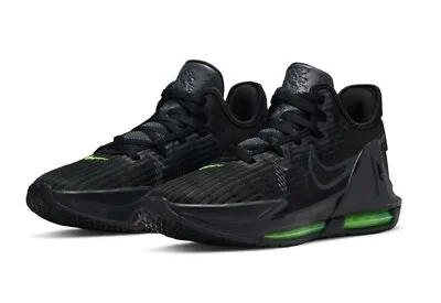Men's Nike Lebron Witness VI Black Anthracite Volt CZ4052-004 Basketball Shoe • $109.99