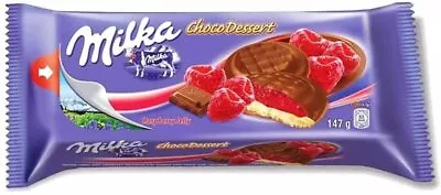 4x147g MILKA Choco Dessert Raspberry Jelly Chocolate Jaffa Cakes Biscuits Packs • £32.99