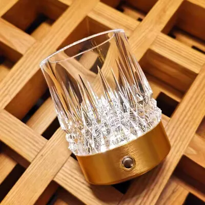 Removable Table Lamp LED Night Light Crystal Cup Vase For Aquaponics Plants • $1
