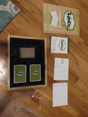 $10 • Buy The Game Of Things Wooden Box Adult 4 Players 2009 Hilarious Board