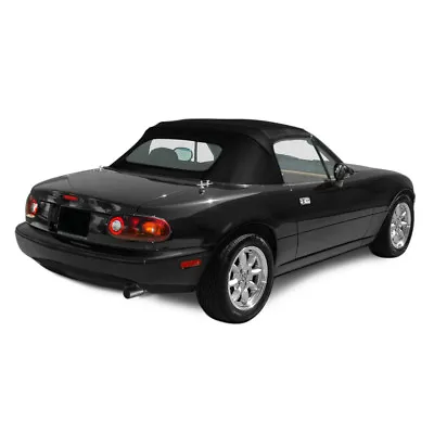 Mazda Miata Convertible Top Plastic Window Factory Style Black W/ Rain Rail • $350.10