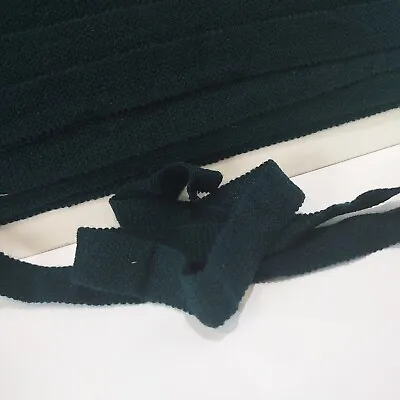 FULL CARD 23 Metres 27mm Wide Vintage Webbing Braid Dark Green • £10