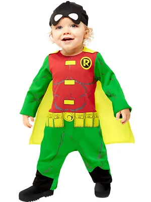 Child Toddler Robin Fancy Dress Costume Batman Comic Book Week Superhero Kids • £15.99