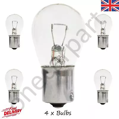 4 X 382 Brake Light Stop Indicator Tail Bulbs Reverse Car Auto Van Bulb 12v 21w • £3.84