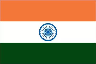 3x5 Foot (90x150 Cm) India Polyester Indoor/Outdoor Flag With Two Grommets • $9.95