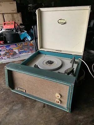 Red Dansette Celebrity Vintage Record Player - Spares/repair Film Prop • £85