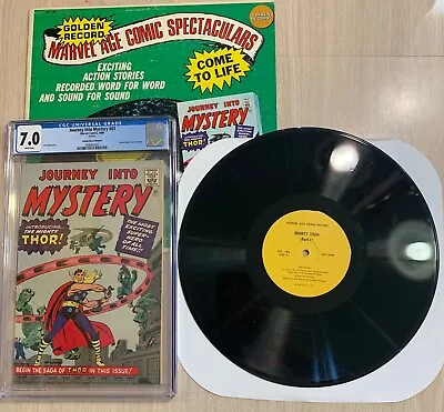 Journey Into Mystery Thor 83 Golden Record & Comic Cgc 7.0 White Pages 1966 Mmms • $895