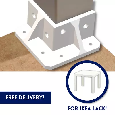 IKEA Lack Small Side Table Repair Fix Bracket Corner Screw Bedroom Hallway Home • £12.99