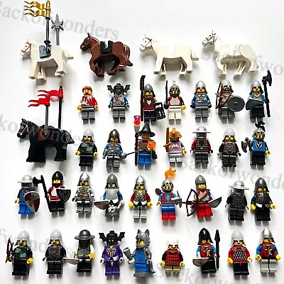 2 Pcs  Lego Random Castle Knights Horses Forestmen Wizard Minifigure Rare Lot • $12.88