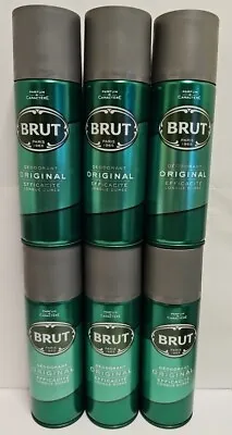 Brut Original Deodorant Bodyspray 200ml Can 3 Pack Or 6 Pack • £10.49