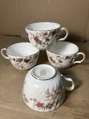 Lot Of 4 Tea Coffee Cups Minton S-376 Ancestral Bone China England • $32
