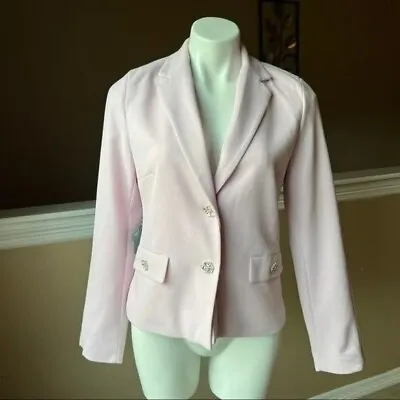 Zara Jewel Button Blazer | 8073/037 | Size M Pink 8073 037 • $89