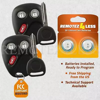 2 For 2003 2004 2005 2006 Chevrolet Suburban 1500 2500 Keyless Entry Remote Key • $12.95