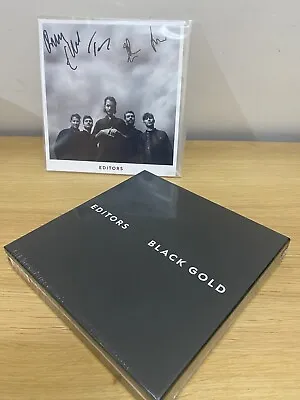 Editors Black Gold LIMITED EDT  8×7  VINYL BOX SET & Signed Band Print • £125