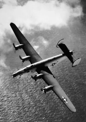 USAAF B24 Liberator In Action WW2 Re-Print 4x6 • $5.99