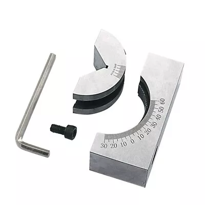 AP25 Adjustable Angle Block V Angle Gauge For Precision Micro Parts 0 60 Degree • £34.28
