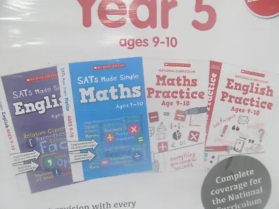 £7.99 • Buy Scholastic Complete Year 5 SATs English/Math Revision & Practice Books Age 9-10