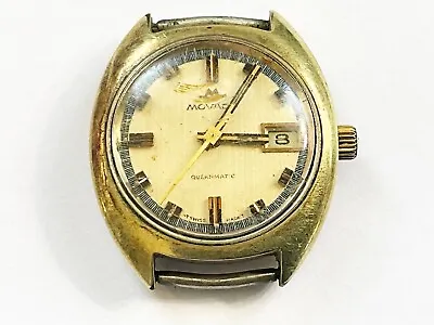 Vintage Gold Filled Movado Queenmatic 25 Jewel Sub Sea Ladies Wristwatch AS IS • $39