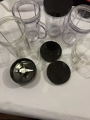 Magic Bullet Accessories Lot Replacement Pitcher BladeCups Lids And Rings • $15