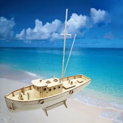 Ship Assembly Model Diy Kits Wooden Sailing Boat 1:50 Gift Model _W_ • $11.74