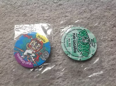 Walkers Looney Tunes World Tazos 1 X Tazo Pog Yuri Gagarin No 62 Tazmanian Devil • £0.99