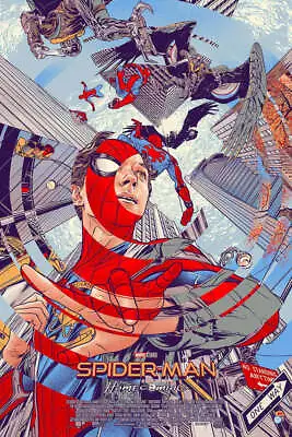 Spider-Man Homecoming Poster Art Screen Print By Mondo Artist Martin Ansin 24x36 • $169.99