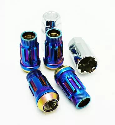 Wheel Mate Muteki SR45R Lug Nut Kit Lock Set 12x1.50 45mm - Burned Blue Neon • $70.08