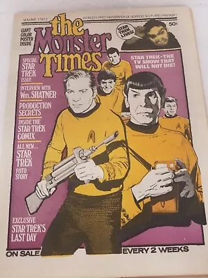 The Monster Times #2 Volume 1  Star Trek William Shatner • $13.99