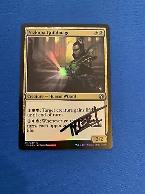 MTG Magic Vizkopa Guildmage Artist FOIL Proof Iconic Masters Tyler Jacobson • $12.82