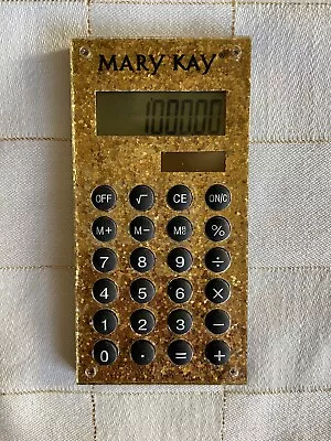 VTG Mary Kay Gold Sparkle Prize Pocket Calculator Works • $9.99