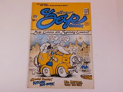 ZAP COMIX #1: 3rd Print Apex Novelties All R Crumb Underground Comics • £22.50