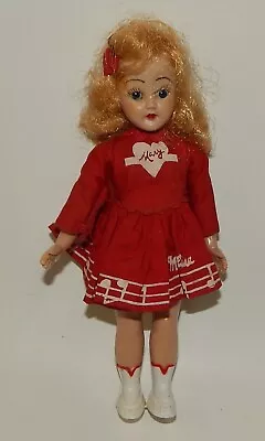 Vintage Hard Plastic 7.5  Mary Hartline Cheerleader Doll • $13.99