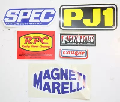 New Lot Of Six Stickers PJ1 Flowmaster Spec Cougar RPC Magneti Marelli BB226 • $7.98